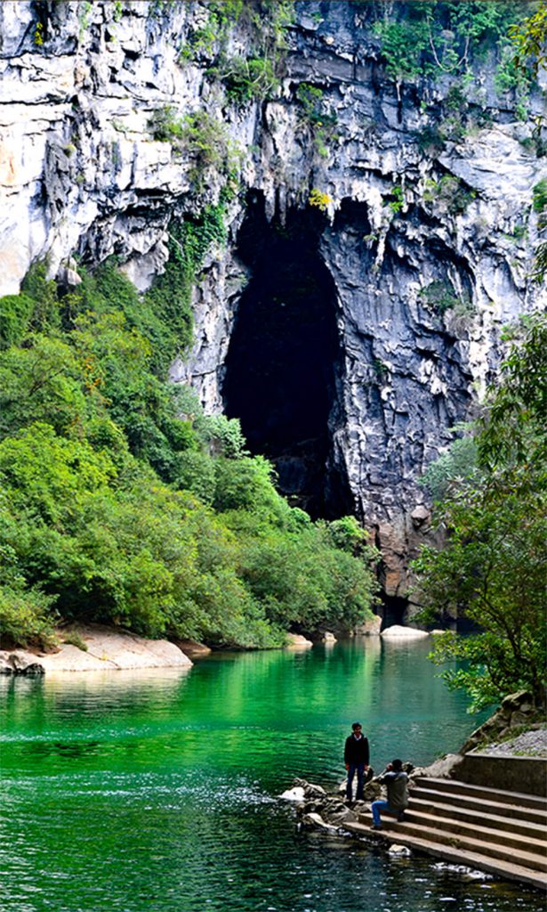 The entrance to this cave is China is tall enough to fit a 30-story building.
